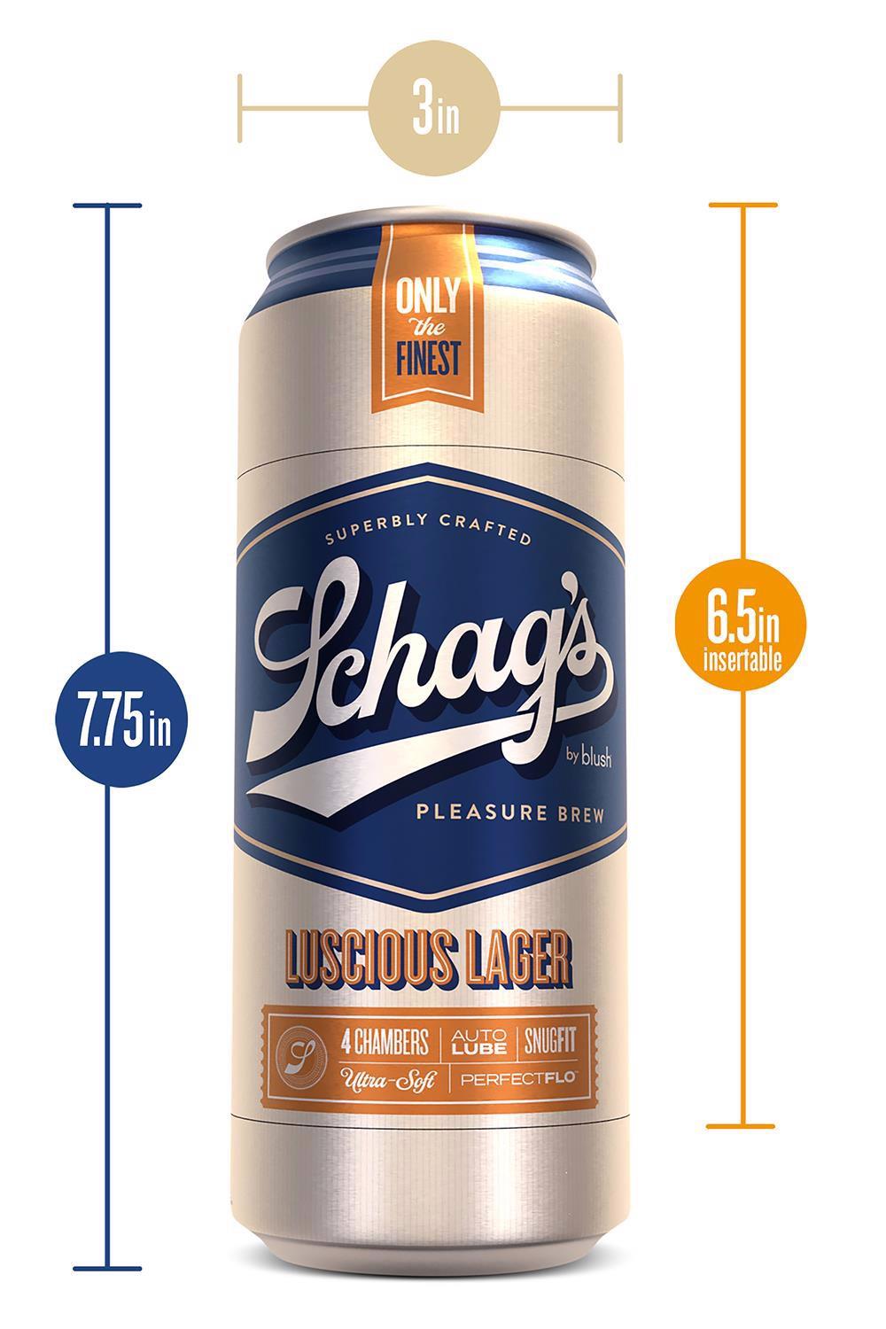 Masturbator autohidratant Blush Luscious Lager TPE 20 cm