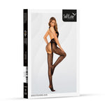 Body-ciorap din dantelă SoftLine 2038, negru, mărime unică