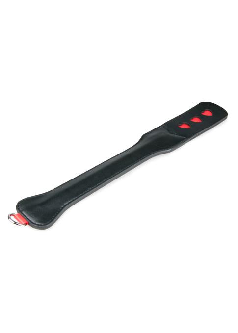 Plutitor din piele EasyToys cu inimioare, negru, 47 cm