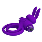 Inel vibrant Pretty Love violet cu 10 funcții
