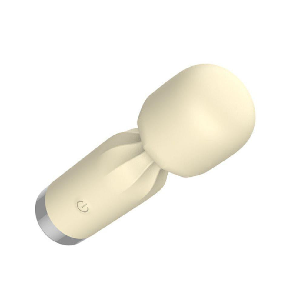 Vibrator compact Silk Pulse ecru, impermeabil 12 cm