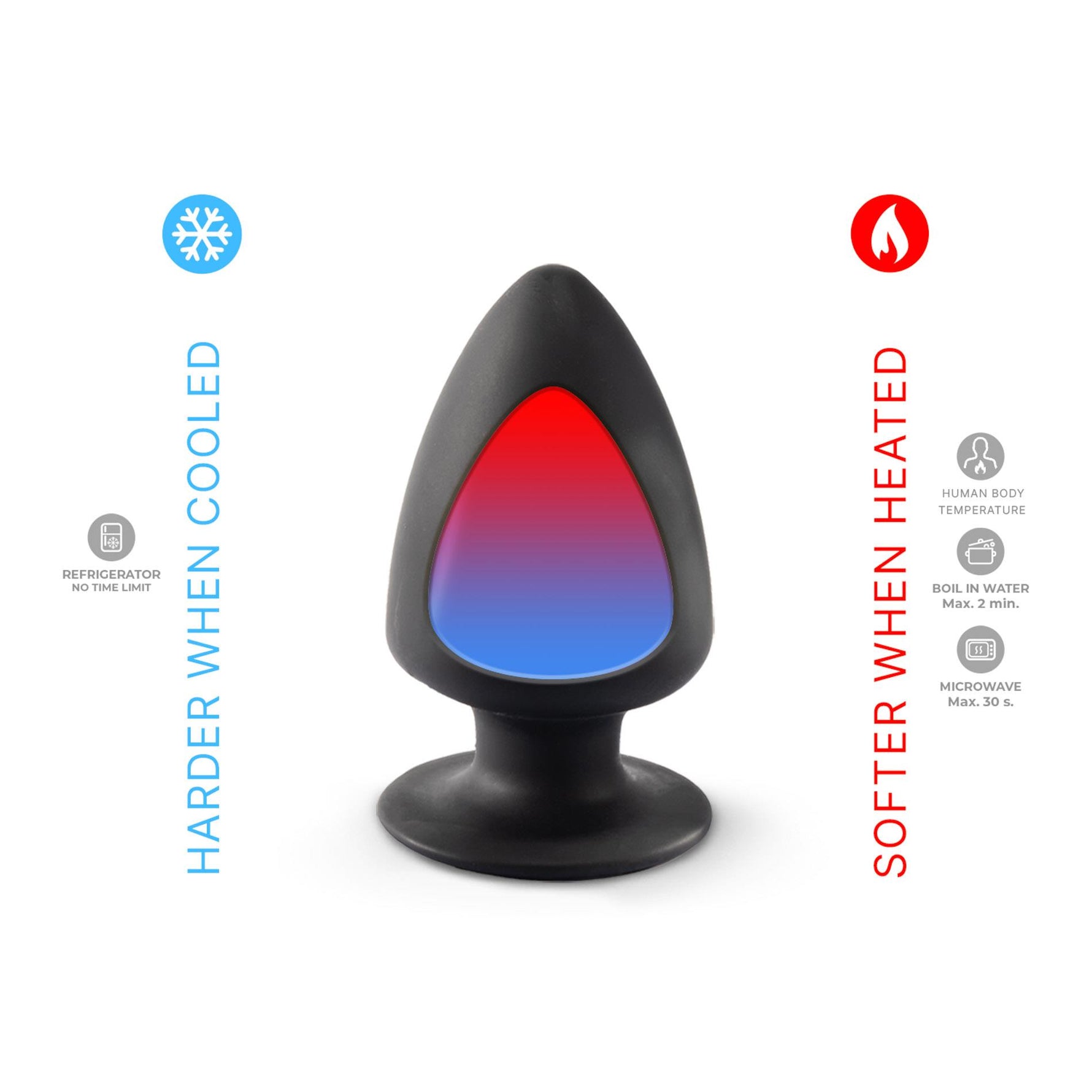 Plug anal Silexd Model 1 L Negru 9 cm