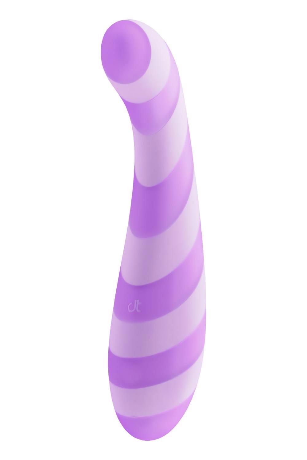 Vibrator Glitz Purple Pleasure pentru punctul G, USB violet, 15,7 cm