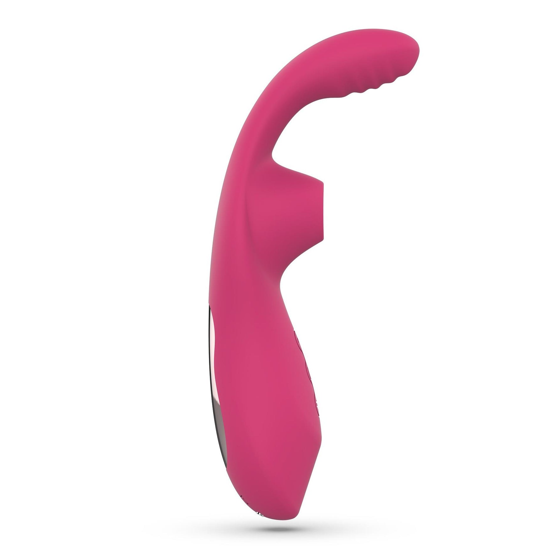 Vibrator Crushious Cyrano din silicon cu aspirație USB pentru punctul G, 18 cm