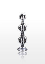 Mărgele anale Diamond Star Beads ToyJoy argintii, 11,7 cm