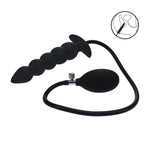 Dop anal gonflabil cu minge Levelz by Shots, silicon, negru