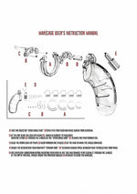 Cușcă de castitate ManCage Model 02, transparentă, 3.5"