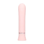 Vibrator Loveline Divine din silicon cu nervuri pentru punctul G, roz, 16 cm