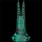 Dildo vibrant Lovetoy din silicon cu gheare duble 19 cm