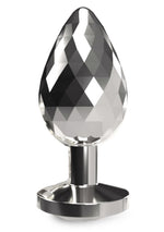 Plug anal ToyJoy Disco Diamond, mare, argintiu