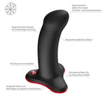 Dildo Fun Factory Amor din silicon negru cu ventuză 13,5 cm
