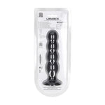 Dop anal cvadruplu din silicon Levelz XL cu zornăitoare, negru, 16,5 cm