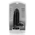 Dildo realist gros RealRock cu scrot 23 cm negru