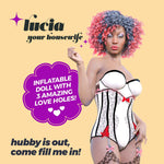 Păpușă sexuală gonflabilă Crushious Lucia neagră 155 cm