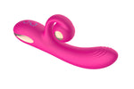 Vibrator drăguț din silicon violet, rezistent la apă, din seria B, cu aspect de iepuraș