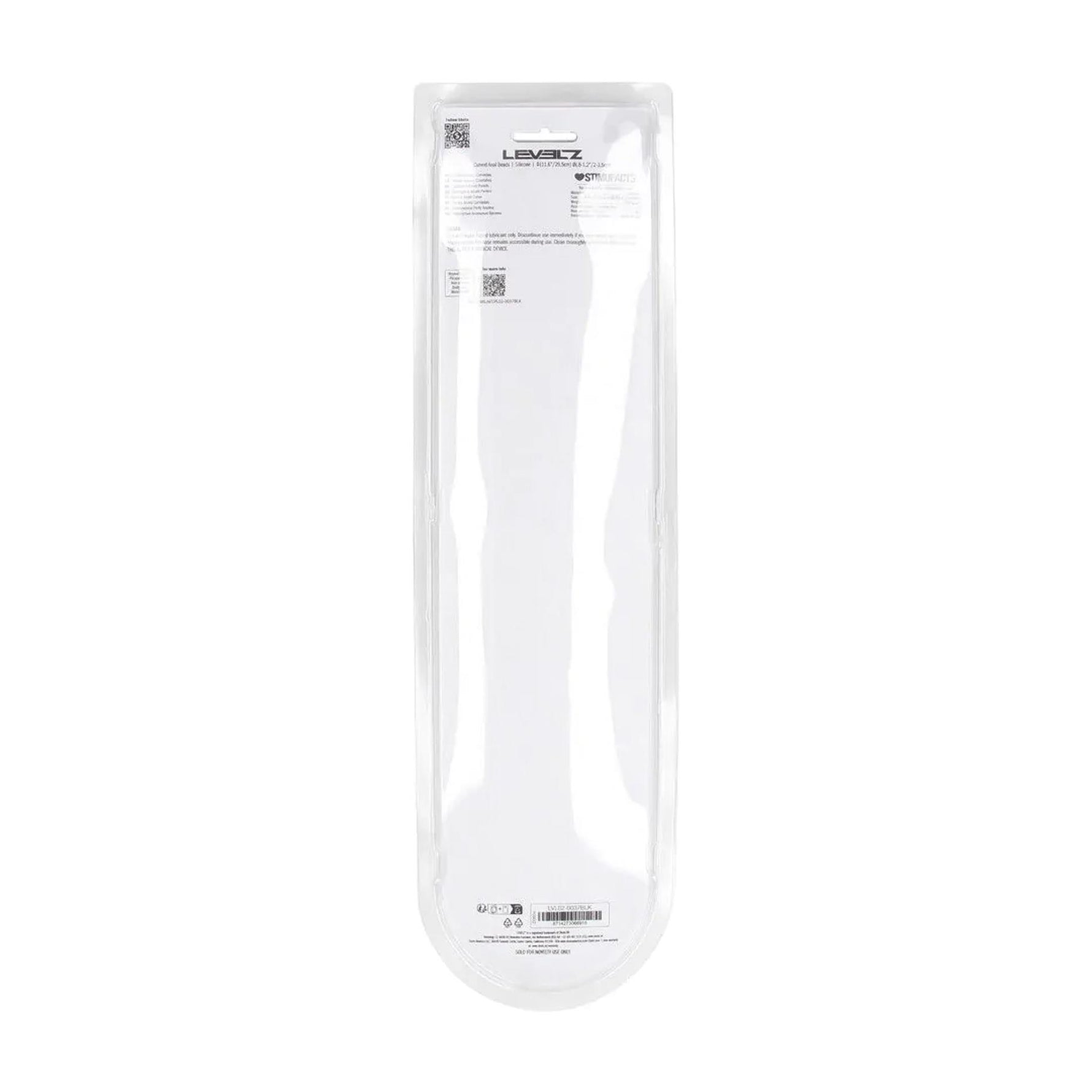 Perle anale curbate din silicon Levelz, negre, 29,5 cm