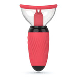 Stimulator de limbă cu vibrații și supt USB Crushious Scarlet