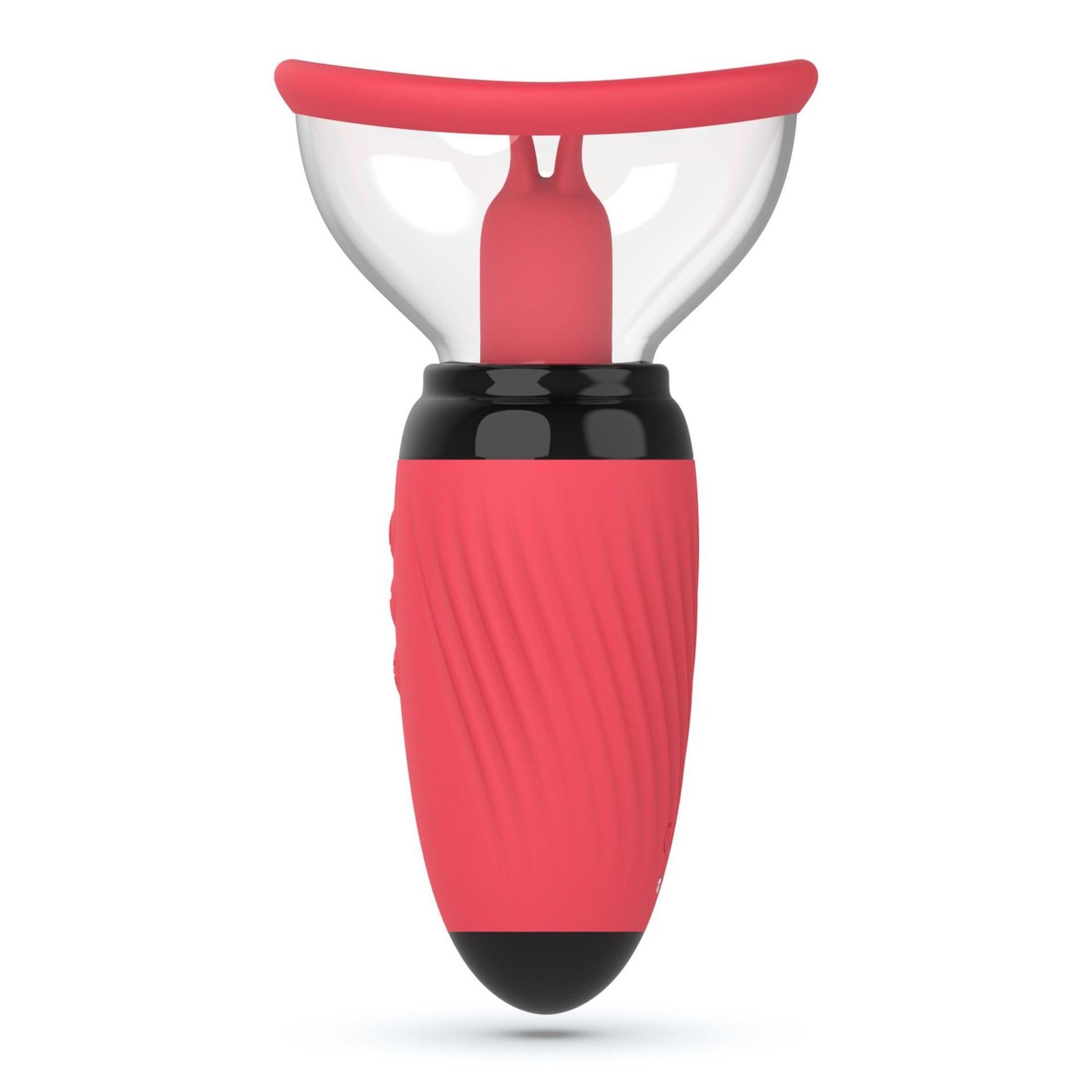 Stimulator de limbă cu vibrații și supt USB Crushious Scarlet