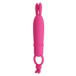 Vibrator Pretty Love Delia din silicon pentru iepure, 10 moduri, impermeabil, AAA