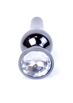 Bijuterii anale din oțel MyLove Toys, argintii, cu diamant, 9,5 cm