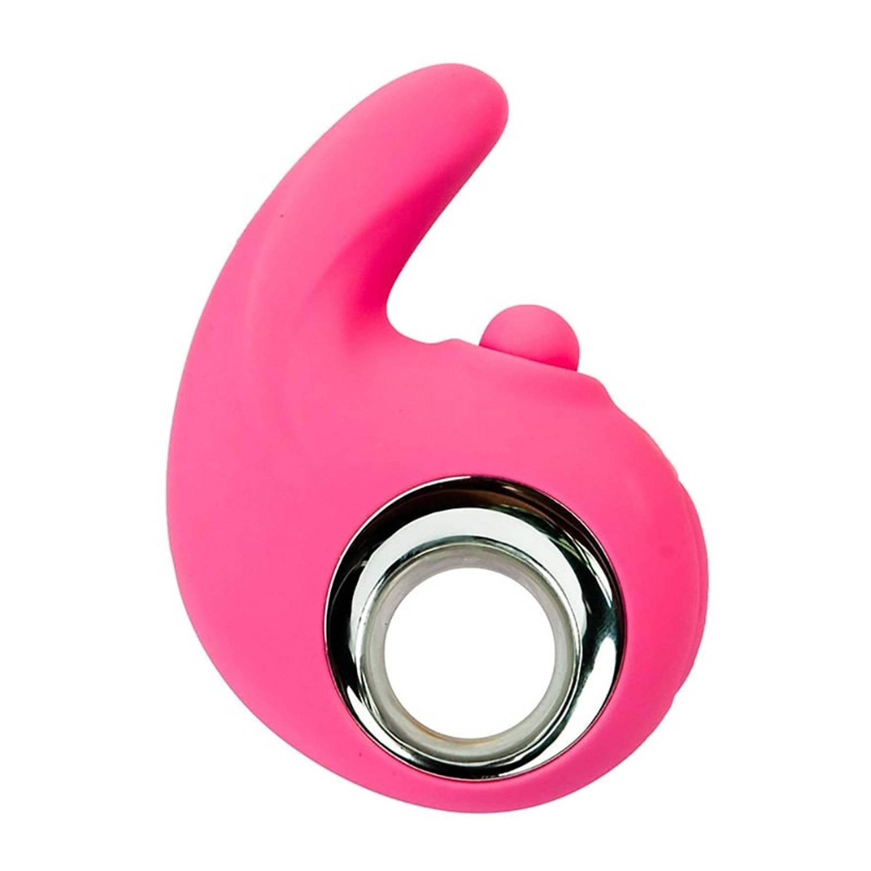 Stimulator clitoridian vibrant din silicon Fantasy cu impact USB 10,5 cm