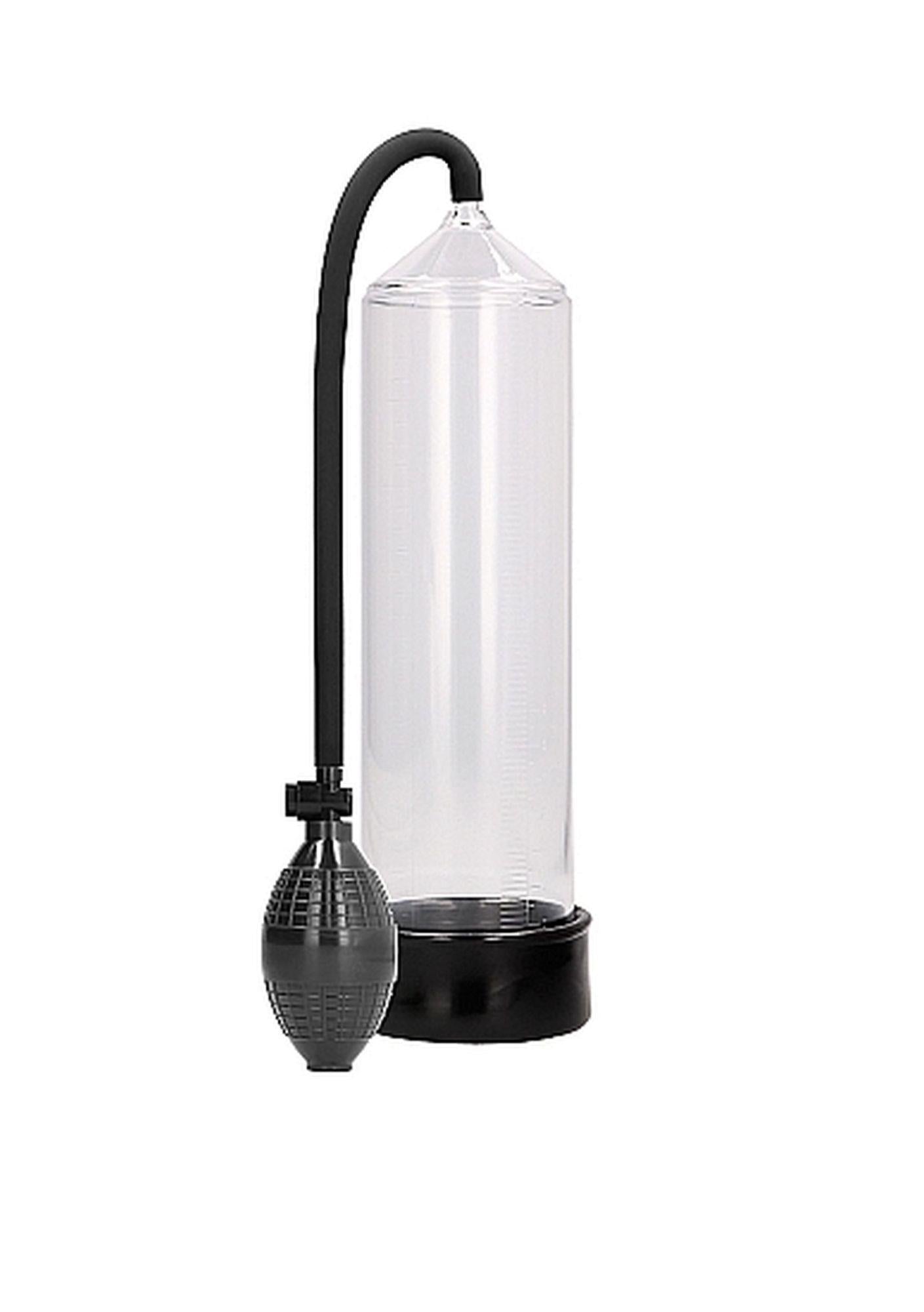 Pompă de penis transparentă 23 cm