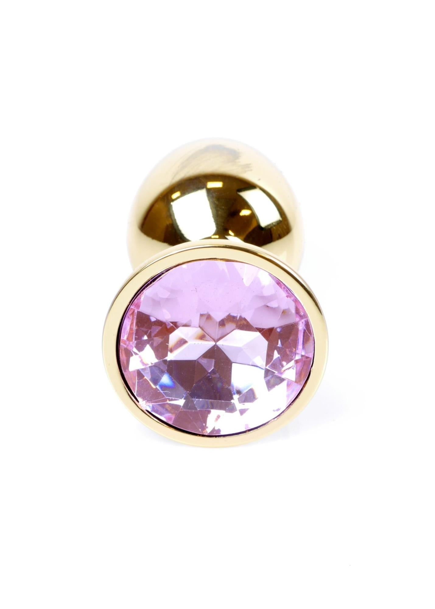 Dop anal cu diamant auriu MyLove Toys 7 cm