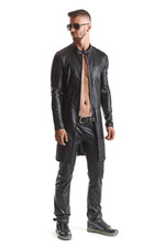 Palton Regnes Fetish Planet wetlook negru L