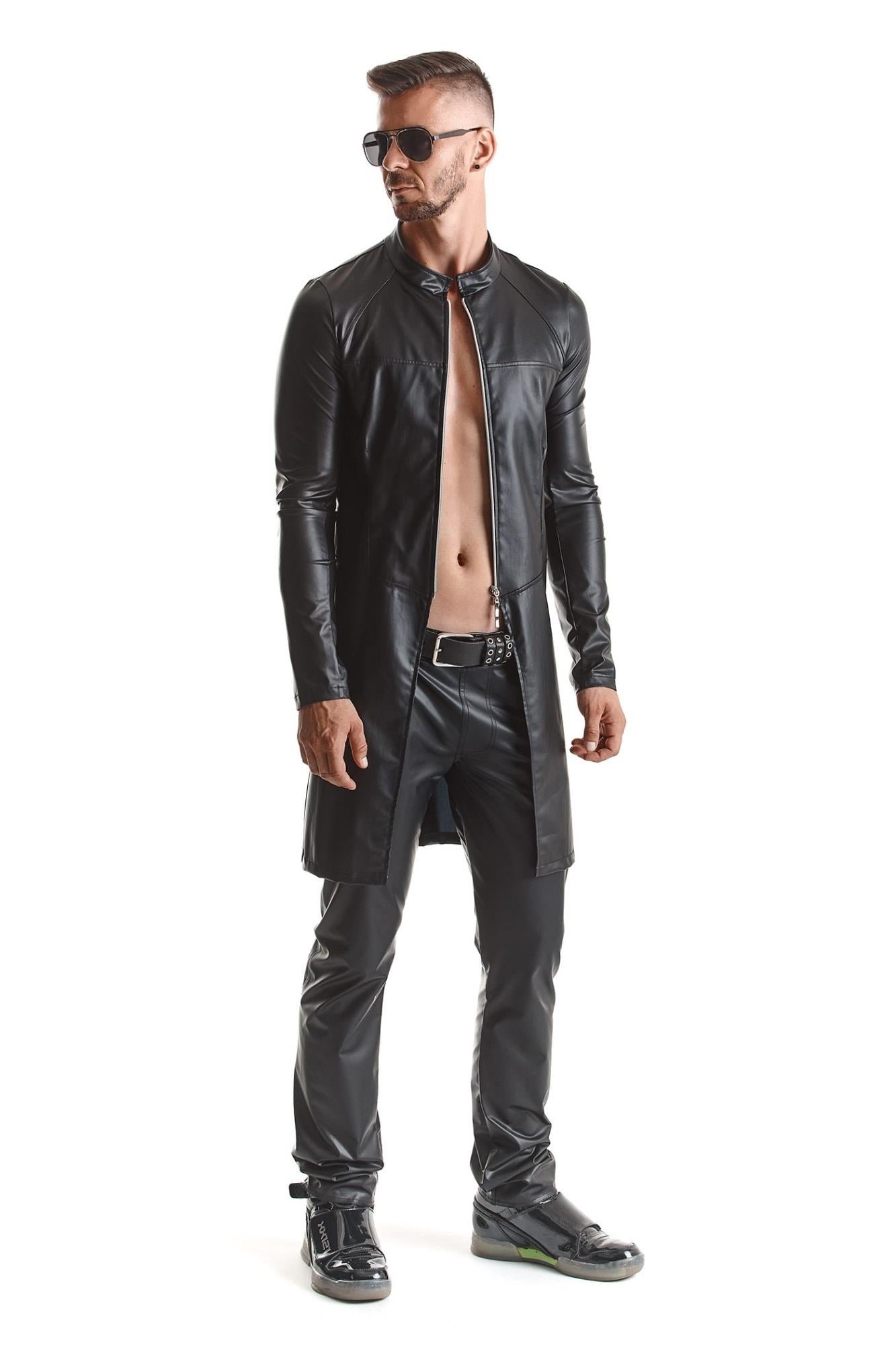 Palton Regnes Fetish Planet wetlook negru L