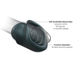 Masturbator vibrant din silicon Man.wand cu 10 moduri, 8,5 cm