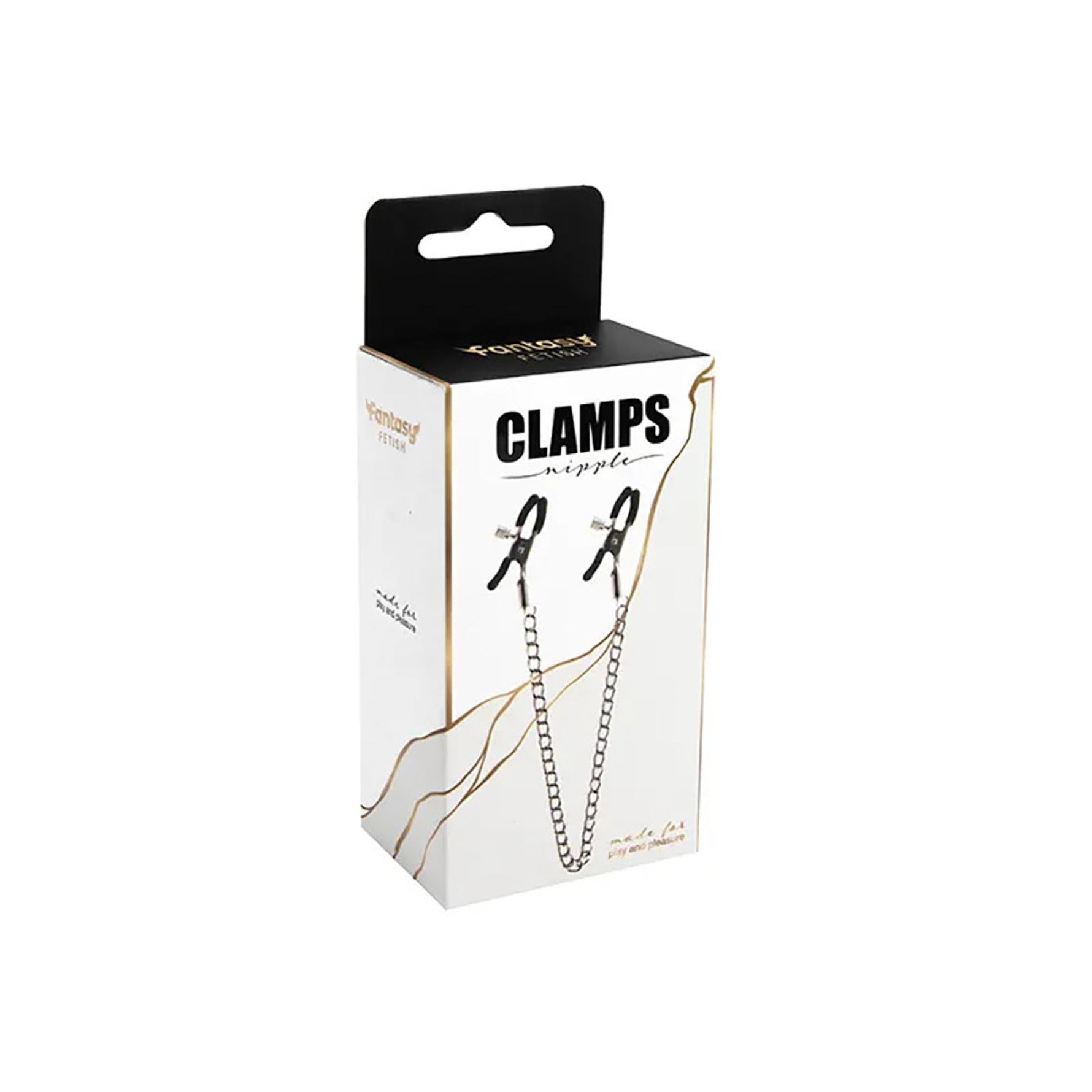 Cleme reglabile pentru mameloane Fantasy cu lanț 31 cm