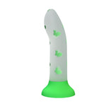 Dildo anal Pretty Love din silicon strălucitor cu ventuză