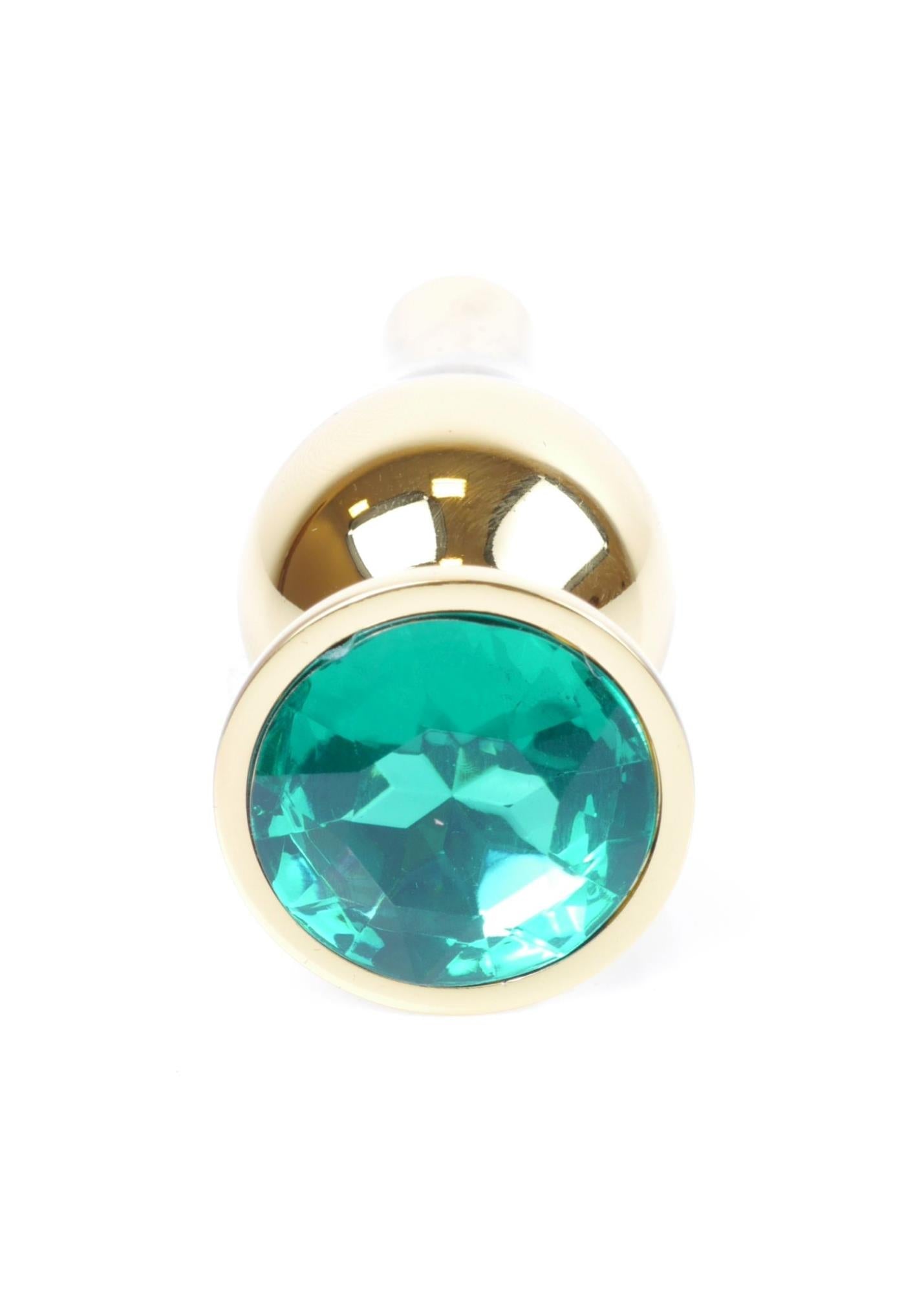 Bijuterii anale din oțel inoxidabil MyLove Toys, verde, 9,5 cm