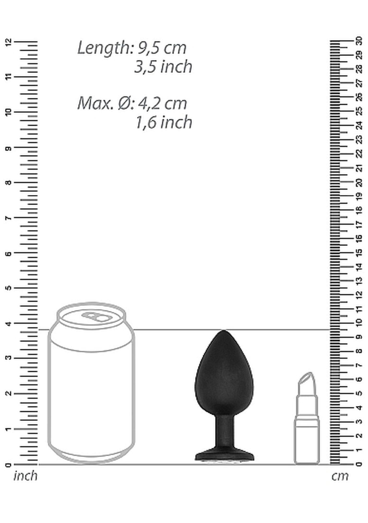 Dop anal Sono cu bilă mobilă din silicon 9,5 cm negru