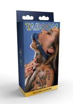 Taboom gag din silicon albastru 64 cm