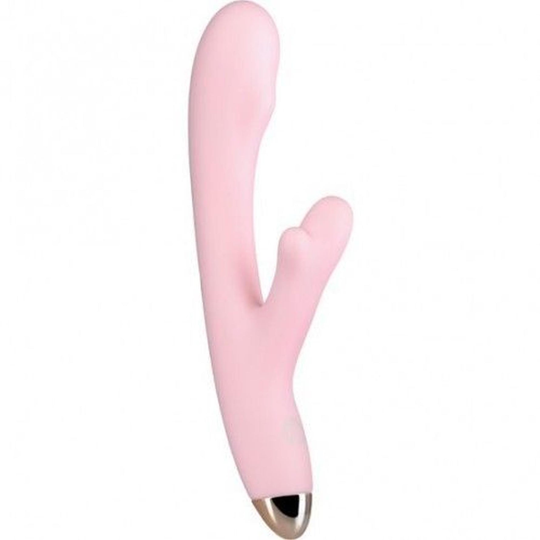Vibrator Eromantica Meryl din silicon, model iepuraș, roz, USB, 22,5 cm