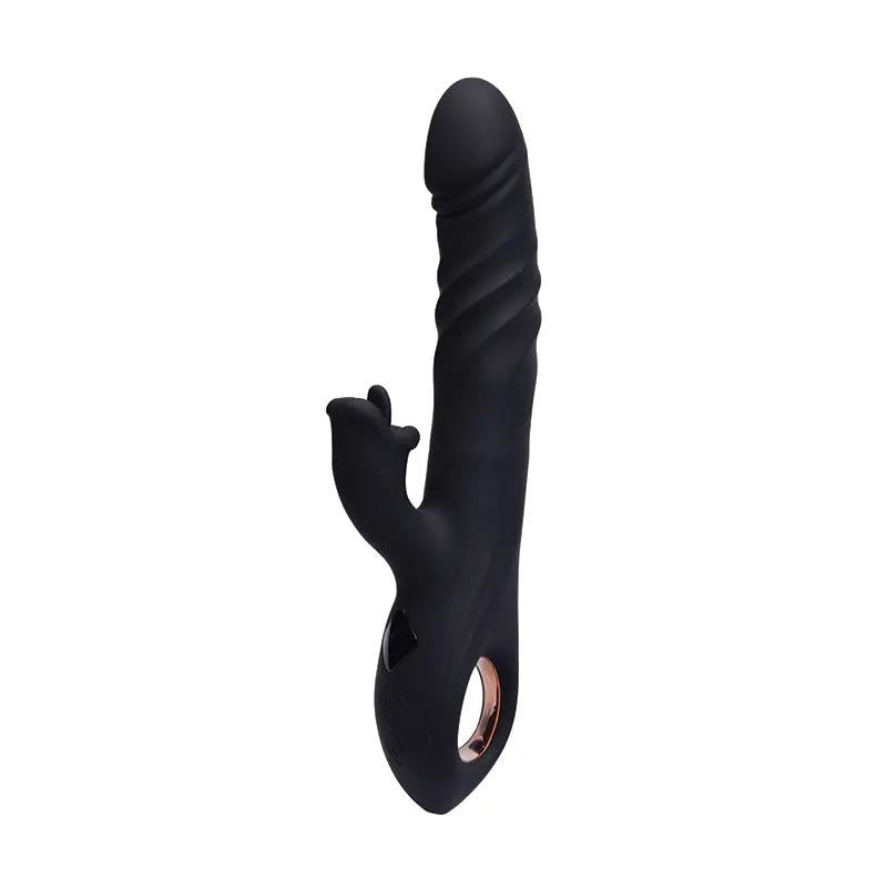 Vibrator Fantasy Pluto Bunny cu USB de împingere 23 cm