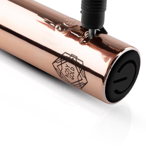 Vibrator Rosy Gold pentru punctul G, roz, USB, 22 cm