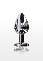 Plug anal Starlight Booty Jewel, ToyJoy, argintiu, mărime mare