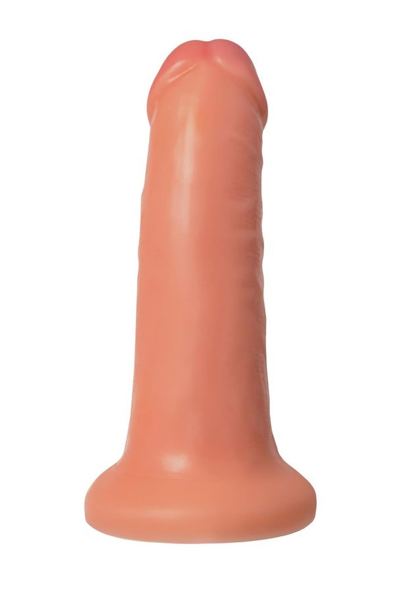 Dildo realist de culoarea pielii, calibru 14 cm, cu ventuză