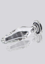 Plug anal din sticlă Star Sparkler ToyJoy, transparent, 12 cm