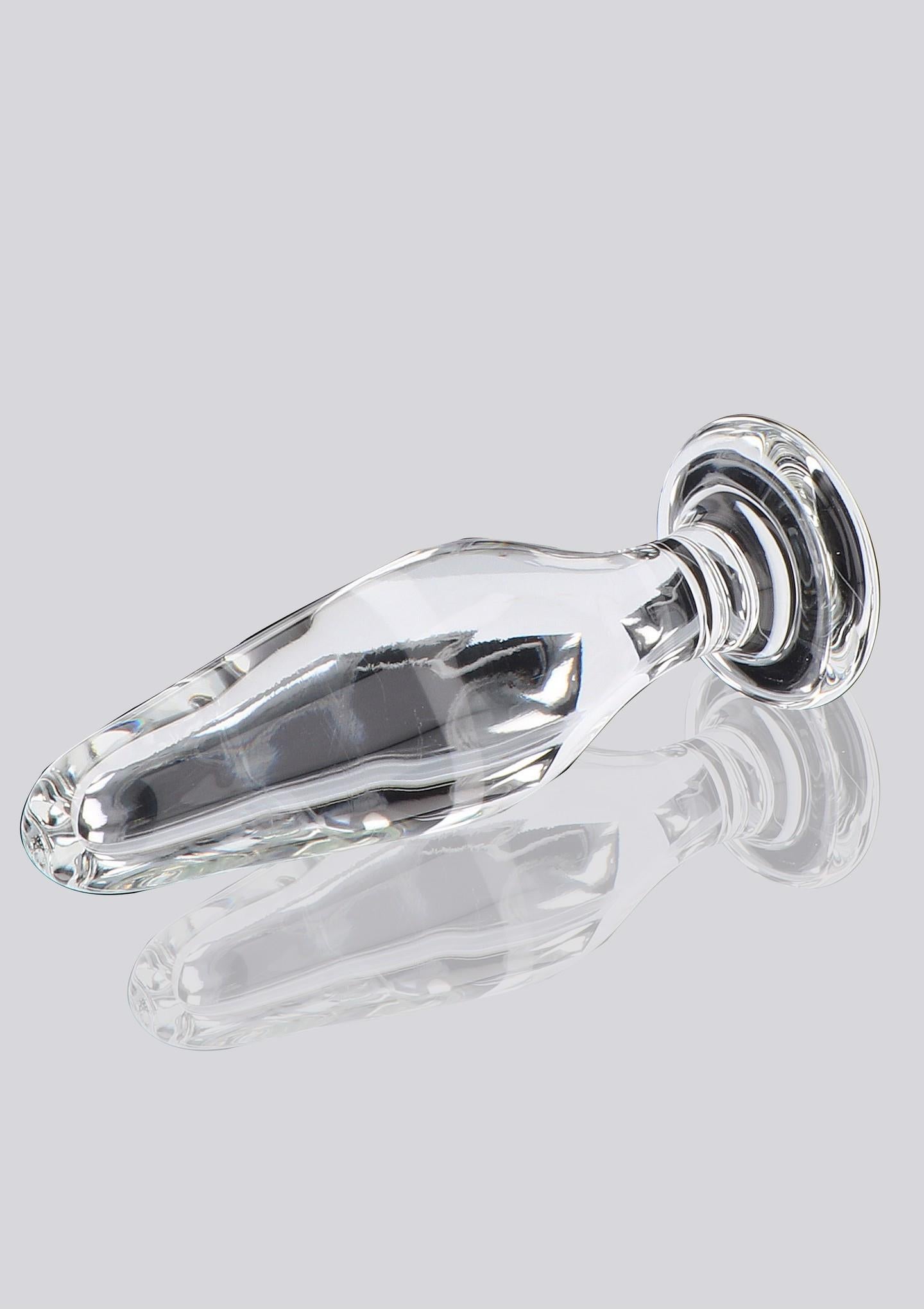 Plug anal din sticlă Star Sparkler ToyJoy, transparent, 12 cm