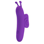 Vibrator deget Pretty Love Snail USB din silicon, 10 funcții