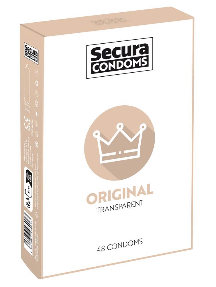 Prezervative Secura Original 48 bucăți 18 cm