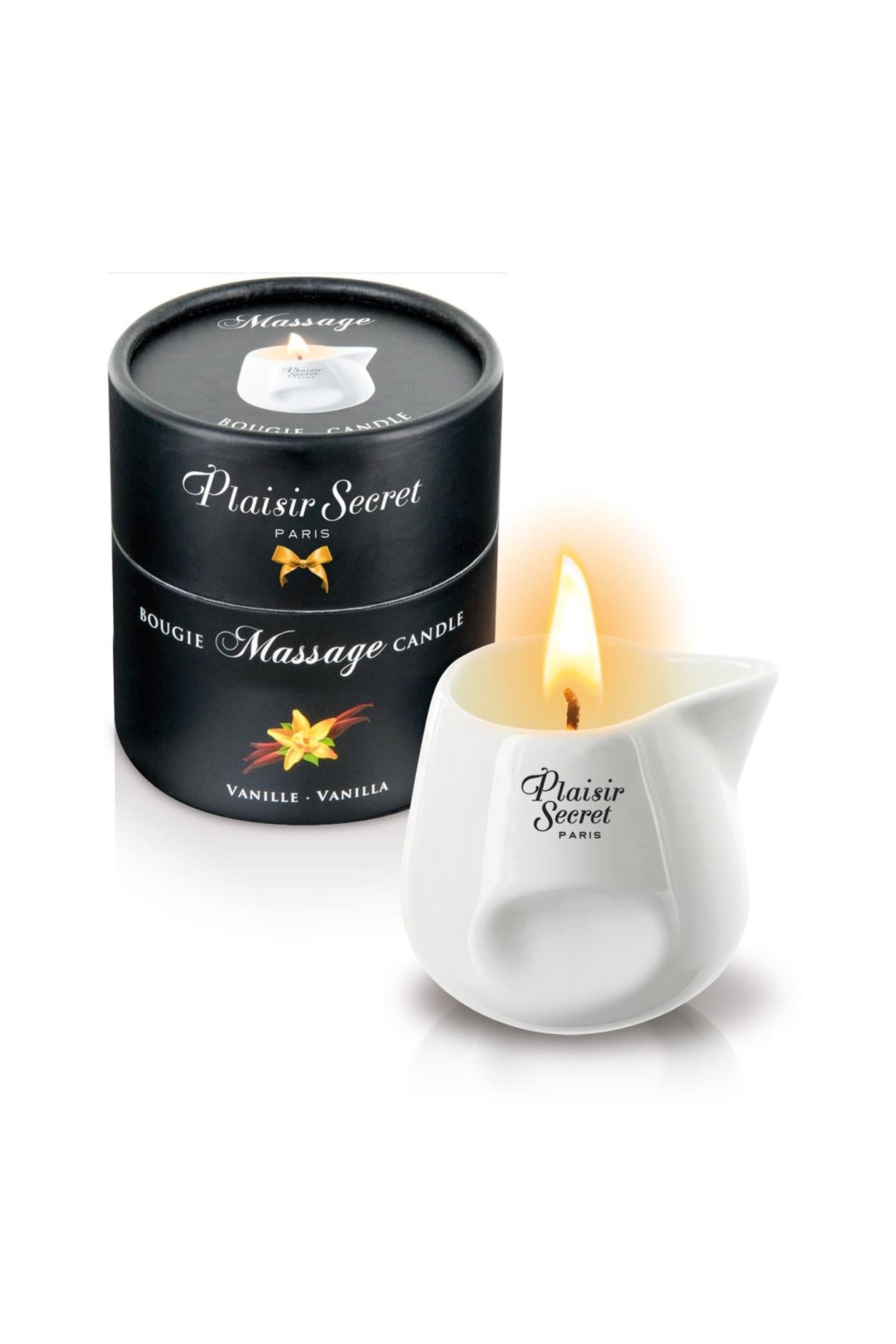 Lumanare de masaj Plaisir Secret Vanilie 80 ml