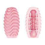 Masturbator Pretty Love Pink cu două fețe, în formă de ou