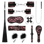 Set de bondage Bound by Lace, dantelă neagră