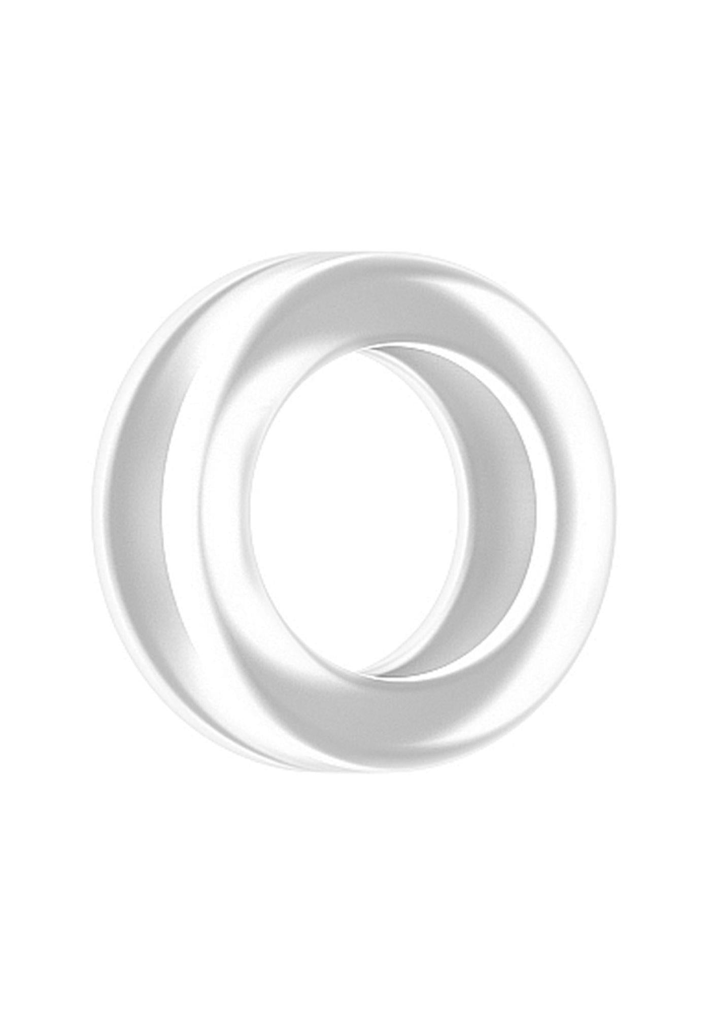 Inel pentru penis Sono No.39 TPE transparent 3,5 cm