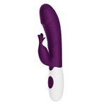 Vibrator Pretty Love din silicon cu model iepuraș, 30 de funcții, 19-8 cm