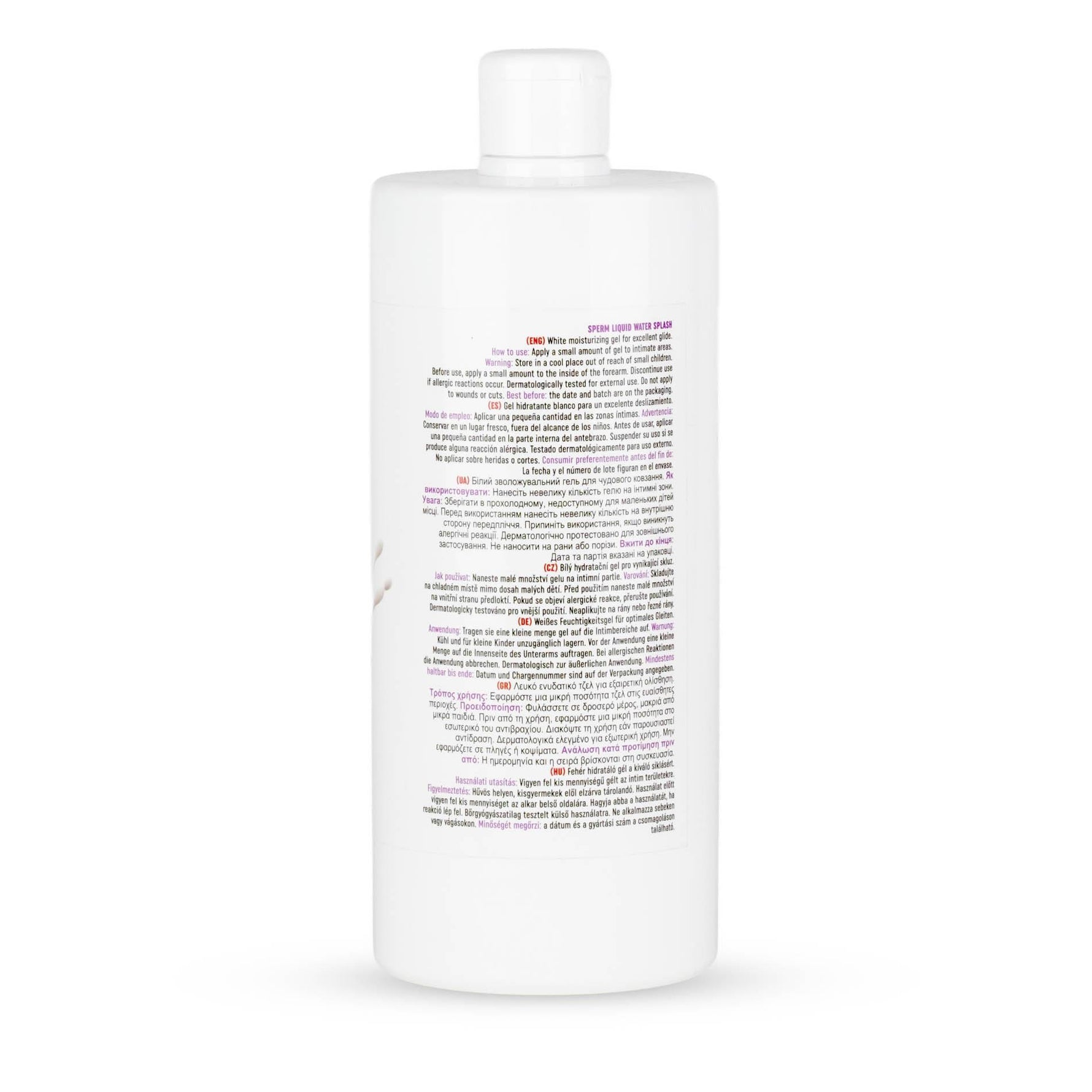 Gel intim MyLove care imită sperma, alb, 1000 ml